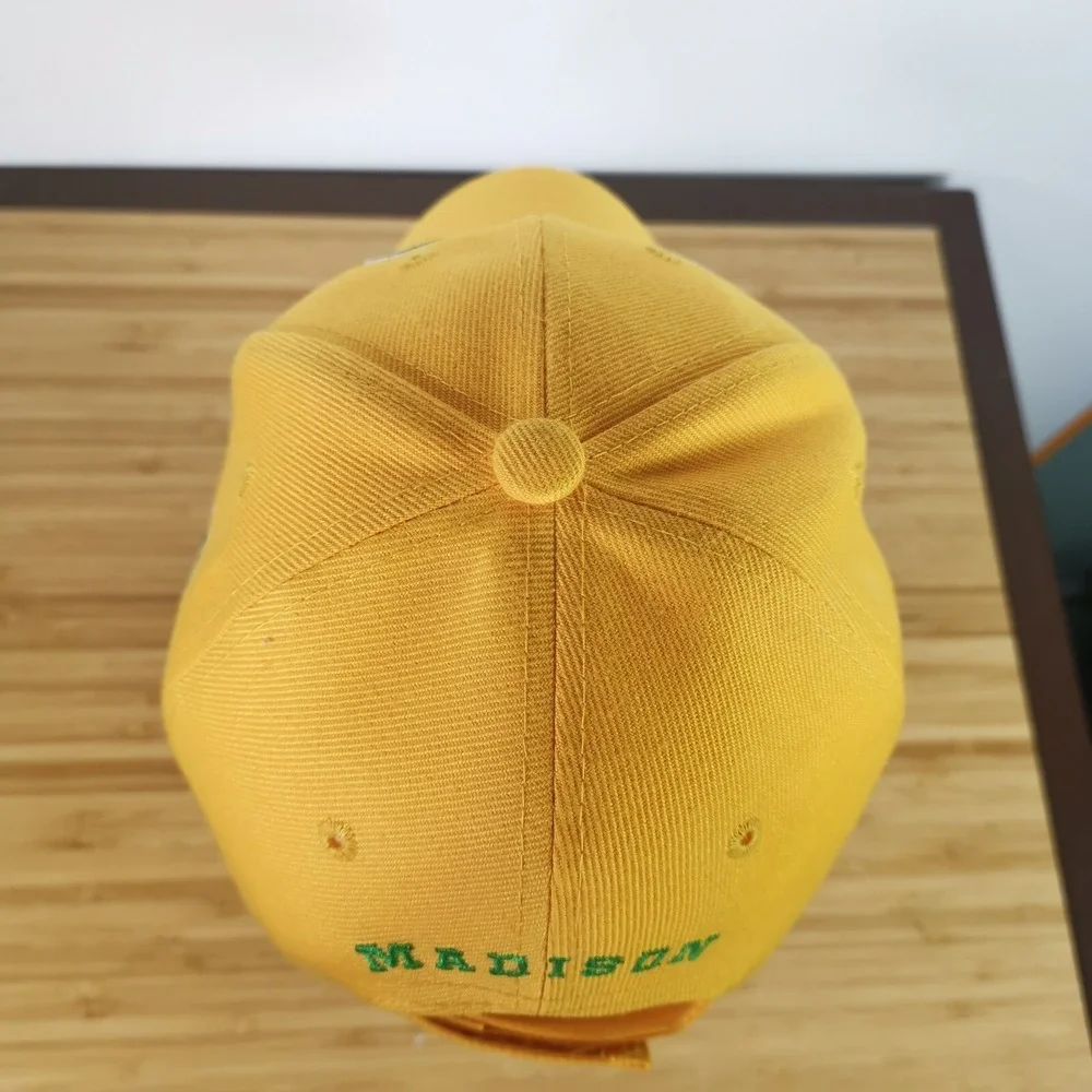Madison Mallards Baseball Hat Cap Big Top Yellow Adjustable